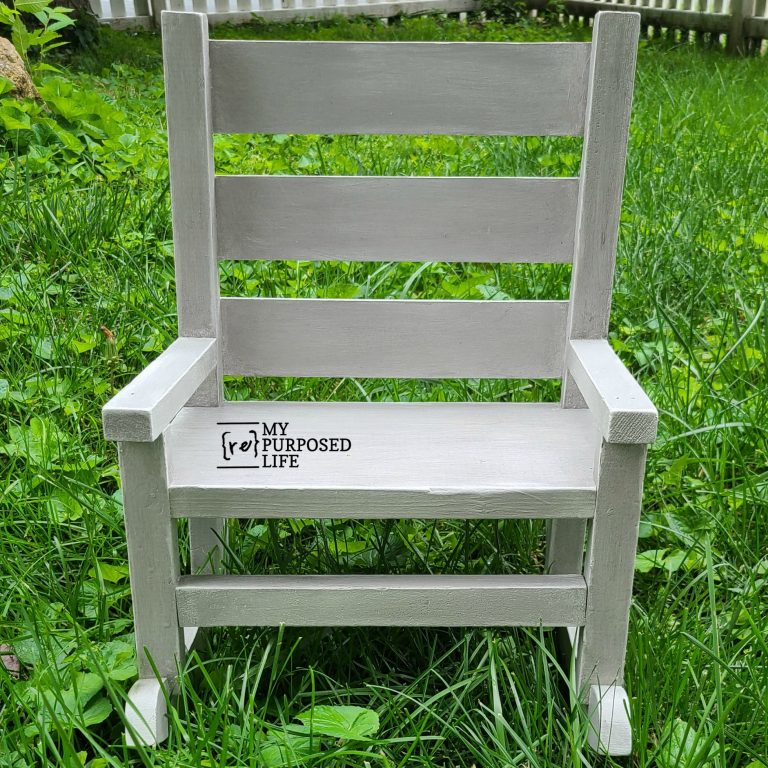 thrift Store Doll Rocking Chair Makeover