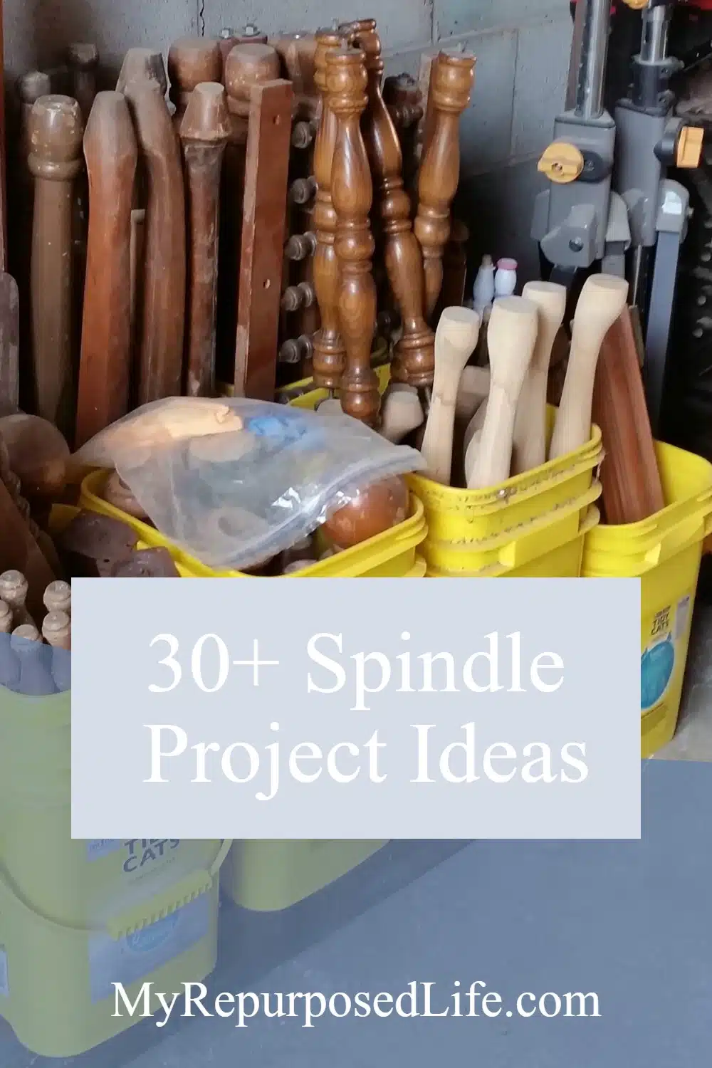 This large collection of wooden spindle projects will have your head spinning wondering just what you will make first! So many spindles so little time. #MyRepurposedLife #repurposed #woodenspindle #spindle #diy #project #roundup via @repurposedlife