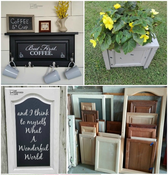 Repurposed Cabinet Door Project Ideas