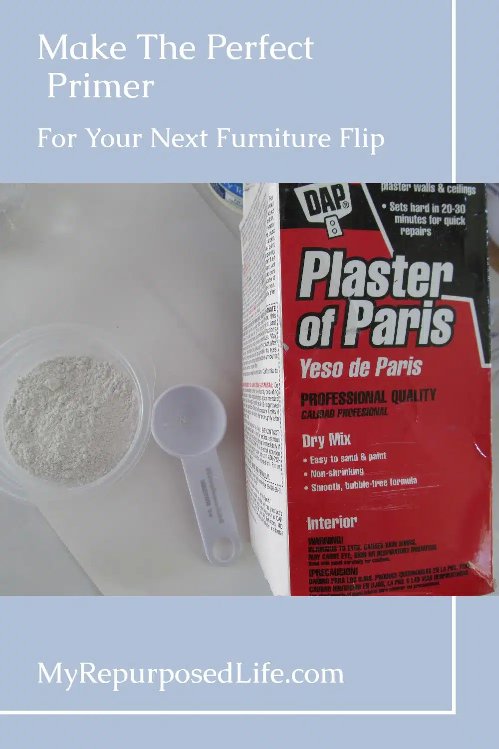 When you mix your own latex wall paint with plaster of paris as a chalk paint, you're missing out on the best part of furniture flipping! Using the homemade mixture as a PRIMER will save you time! Start with the DIY chalk paint, but end with the latex paint without plaster for the easiest and best outcome! #MyRepurposedLife #diy #chalkpaint #homemade #furnitureflipping #easy #painting #furniture via @repurposedlife