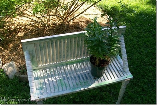 shutters and spindles plant bench