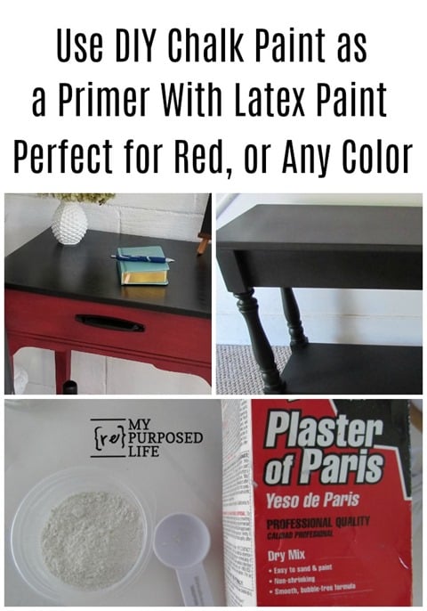 When you mix your own latex wall paint with plaster of paris as a chalk paint, you're missing out on the best part of furniture flipping! Using the homemade mixture as a PRIMER will save you time! Start with the DIY chalk paint, but end with the latex paint without plaster for the easiest and best outcome! #MyRepurposedLife #diy #chalkpaint #homemade #furnitureflipping #easy #painting #furniture via @repurposedlife