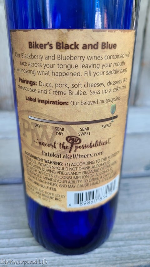 wine bottle label