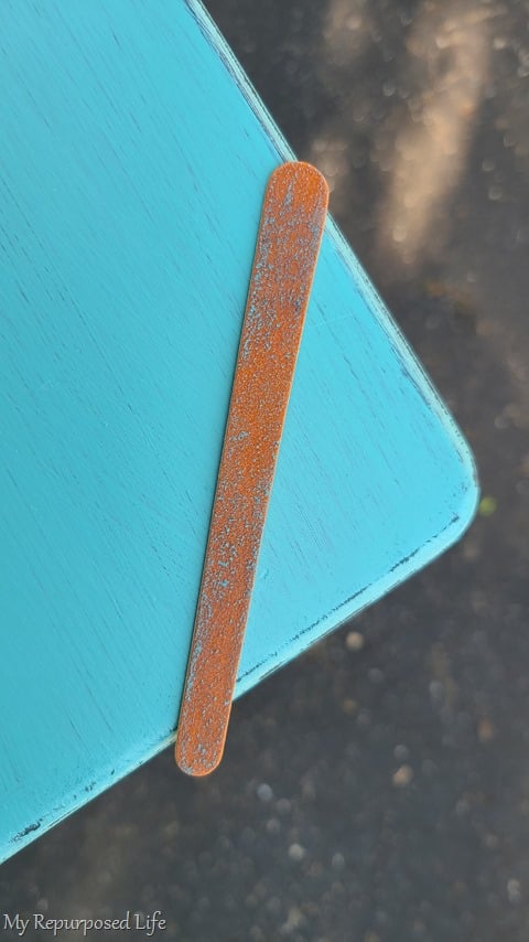 easy distressing with emery board