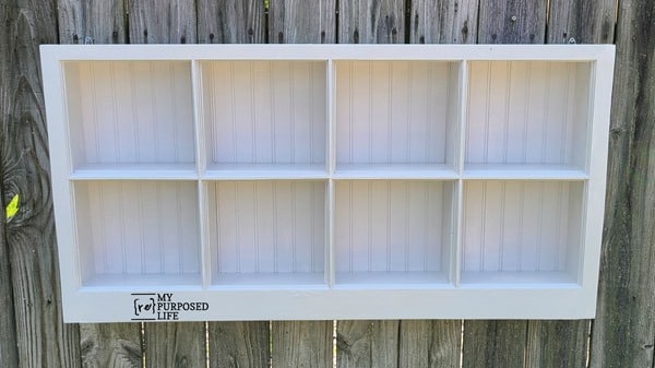 shadow box made from a window MyRepurposedLife shadow box made from a window MyRepurposedLife