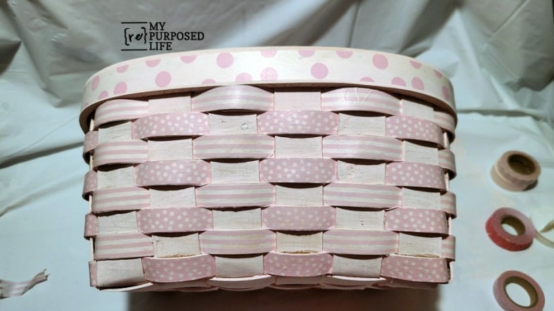 Washi tape basket