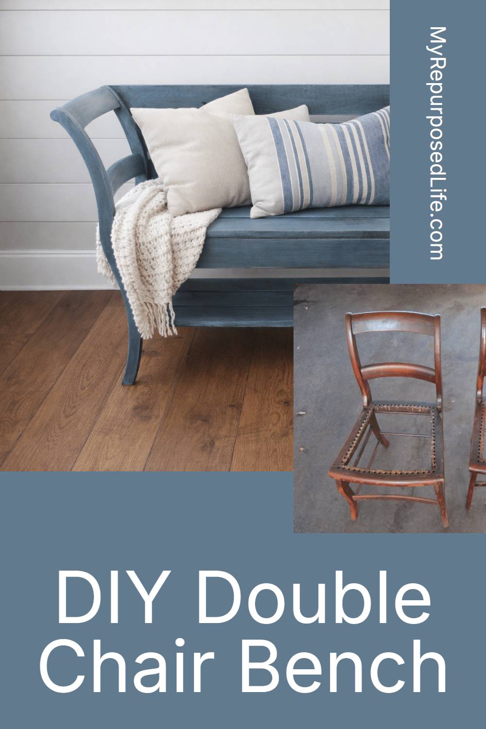 How to NOT Make a Double Chair Bench Seriously, the double chair bench turned out okay in the end, but it was touch and go for awhile. Tips on using two old chairs, and new lumber to make an awesome new bench! #MyRepurposedLife #repurposed #chairs #bench #diy #project via @repurposedlife