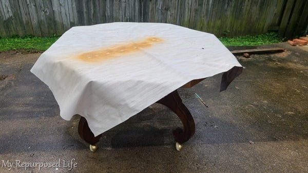 octagon dining table makeover