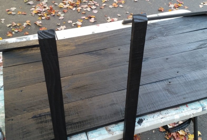 painted rustic sign and frame