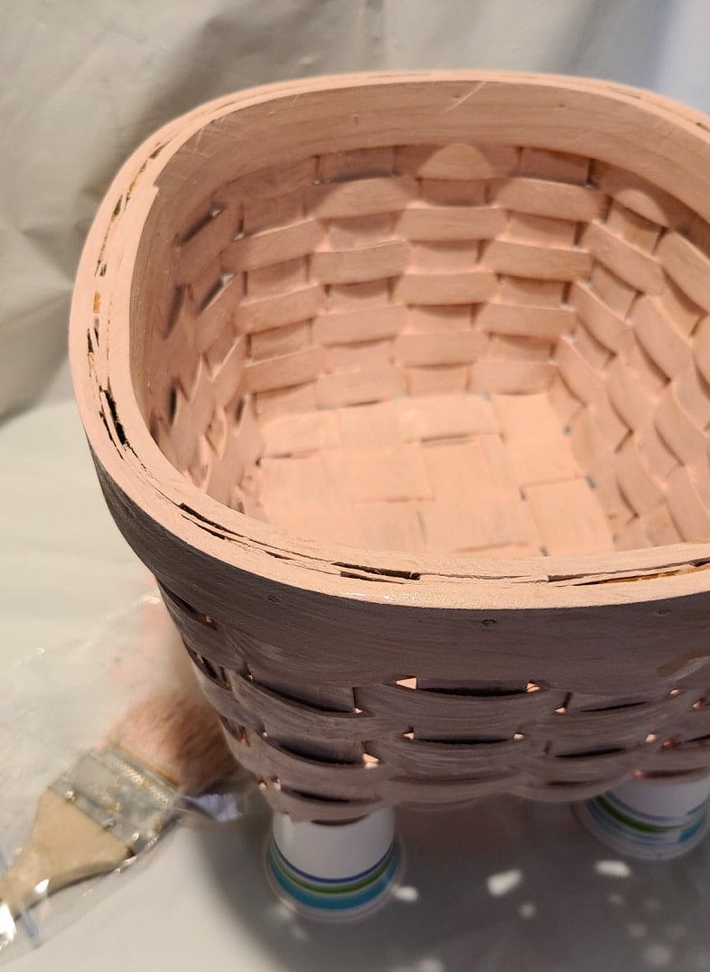 rest basket on cups - allow it to dry