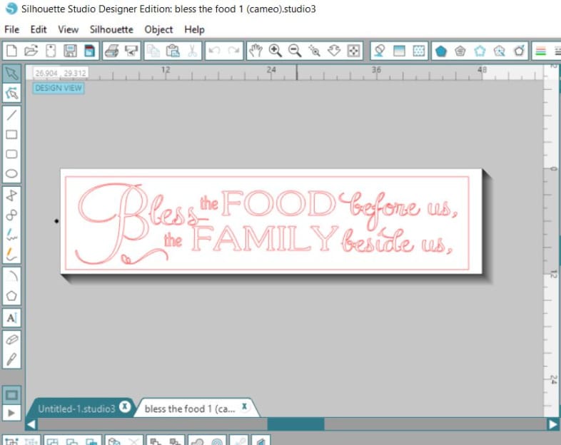 silhouette portrait cut design