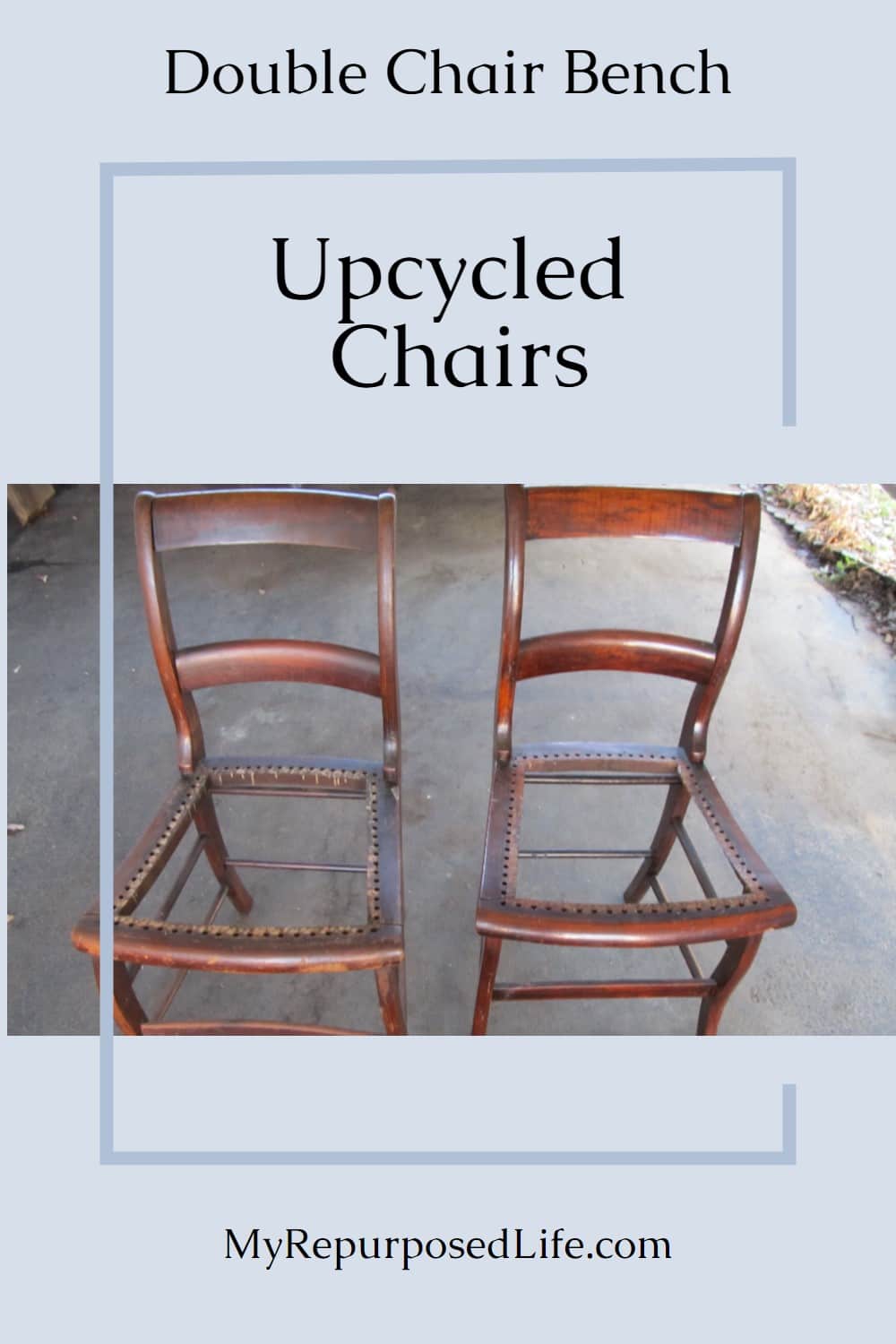 How to NOT Make a Double Chair Bench Seriously, the double chair bench turned out okay in the end, but it was touch and go for awhile. Tips on using two old chairs, and new lumber to make an awesome new bench! #MyRepurposedLife #repurposed #chairs #bench #diy #project via @repurposedlife
