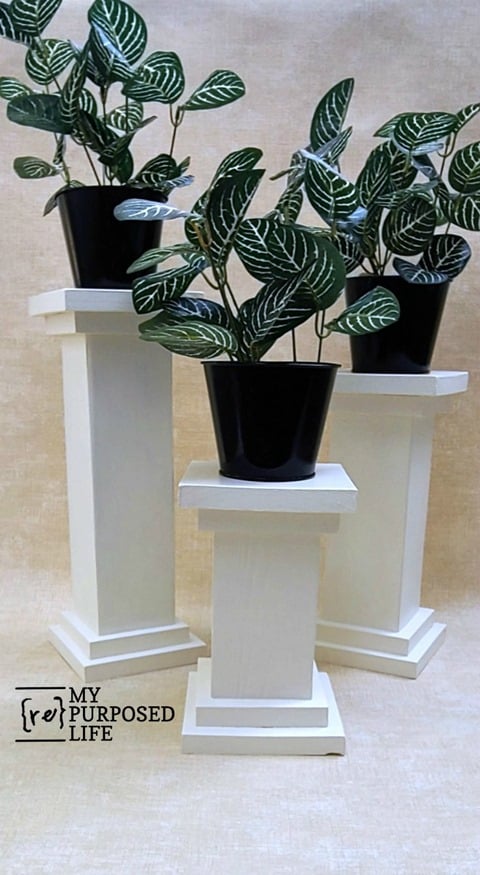 4x4 chunky pedestal with double base MyRepurposedLife