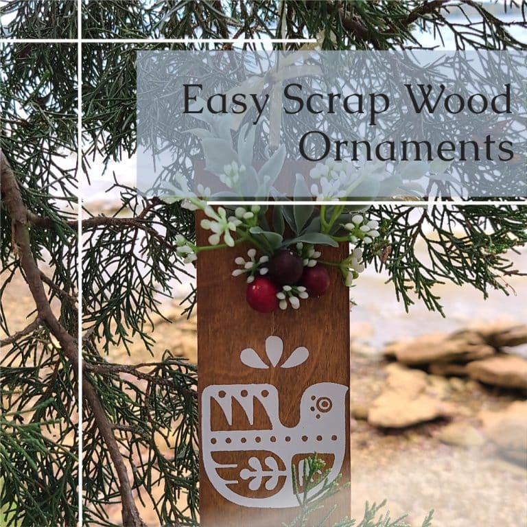 Scrap Wood Christmas Ornaments