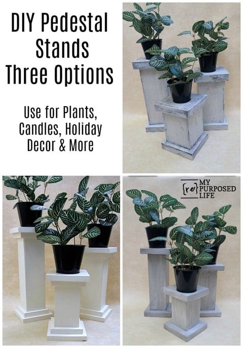diy pedestal stand three options MyRepurposedLife diy pedestal stand three options MyRepurposedLife