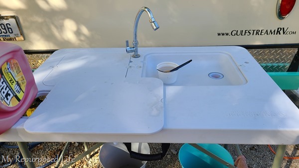 fish table for crafting while camping