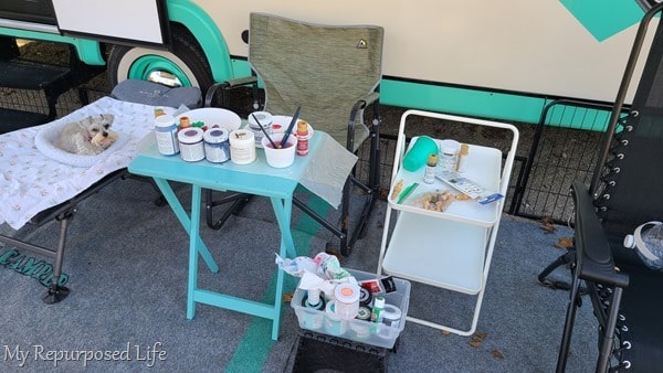 crafting while camping