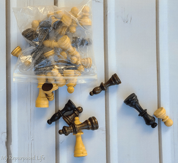 repurposed chess pieces