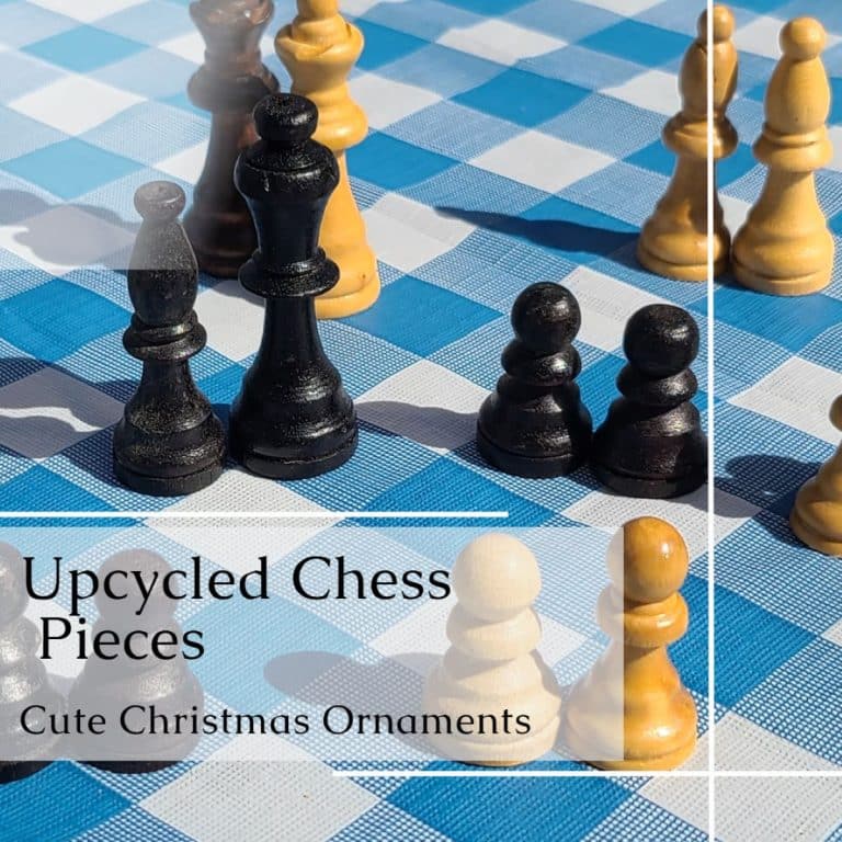 Spindle Ornaments | Repurposed Chess Pieces