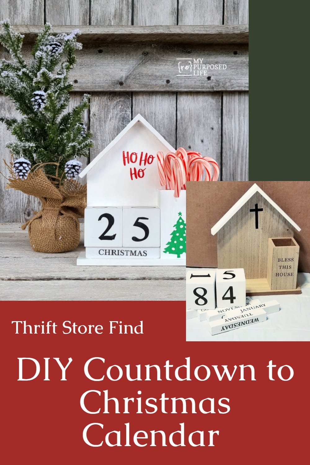 making a Christmas countdown calendar