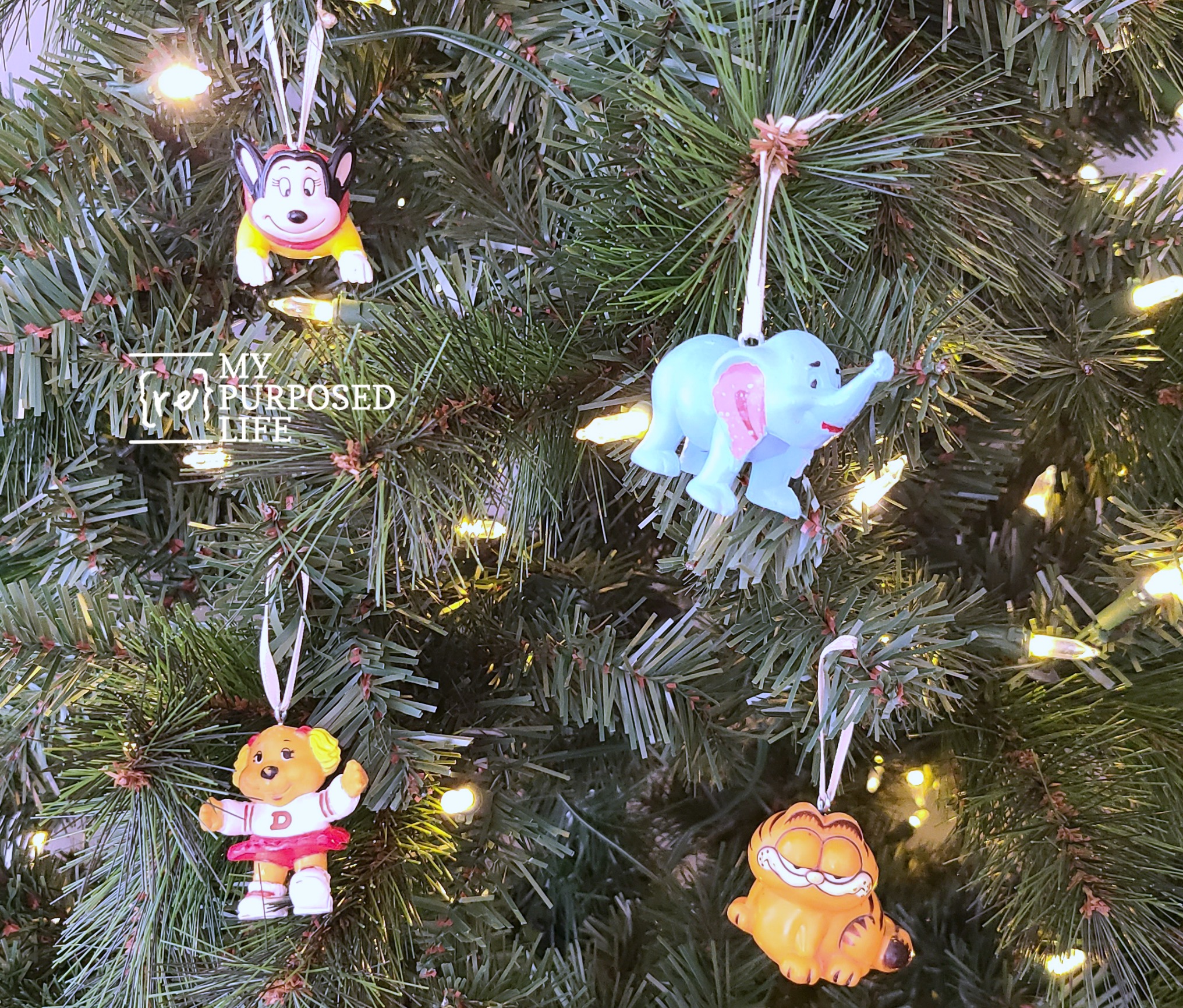 action figures or happy meal toys as Christmas ornaments MyRepurposedLife