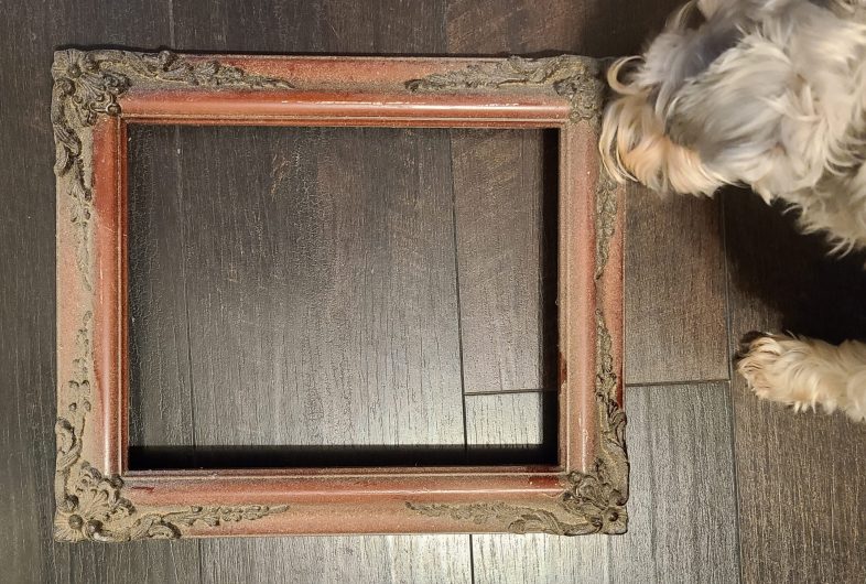 dirty vintage picture frame