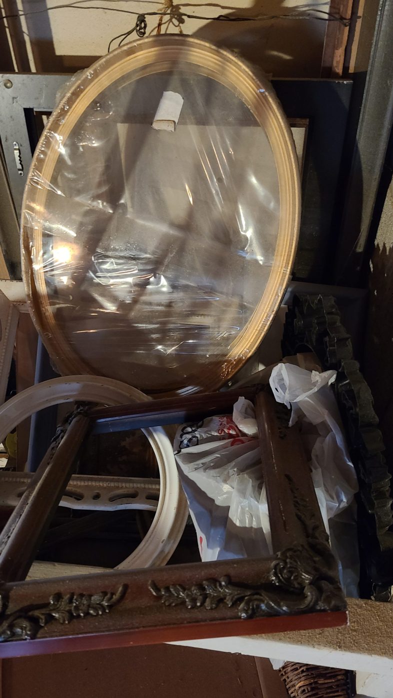 stash of thrift store picture frames