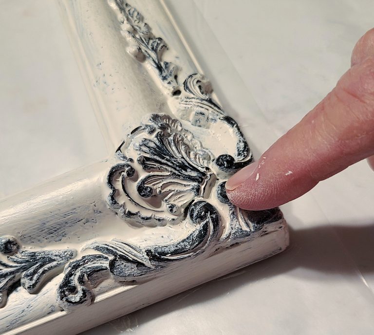 wipe paint away with your finger