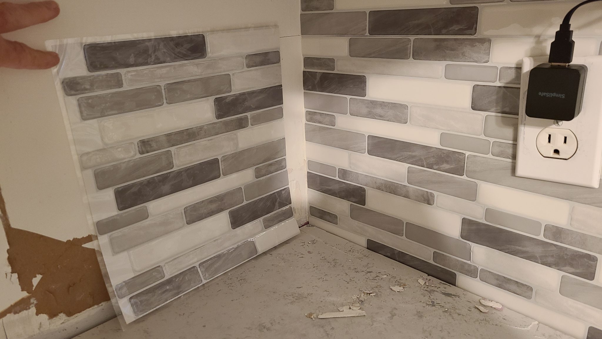 How To Peel and Stick Backsplash My Repurposed Life®