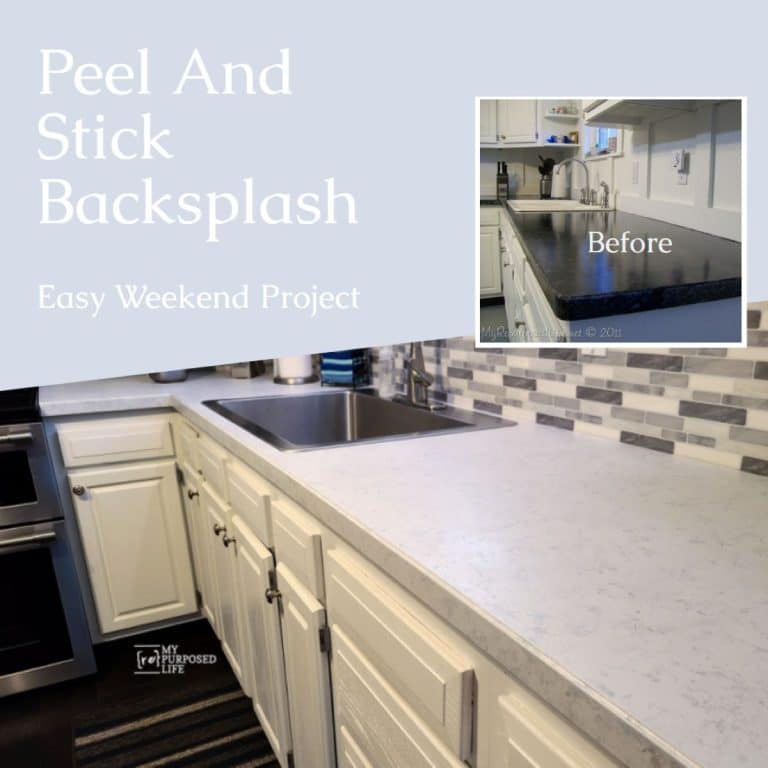 How To: Peel and Stick Backsplash
