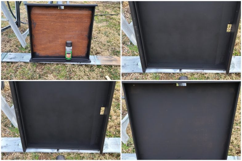 spray paint desk drawer chalkboard