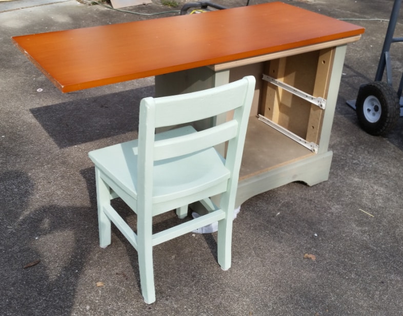 design stage nightstand desk