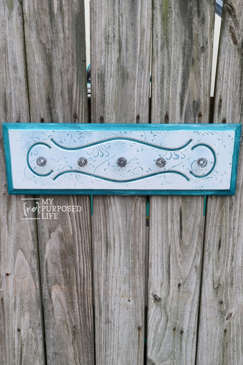 Hanging Necklace Organizer [repurposed drawer front] - My Repurposed Life®