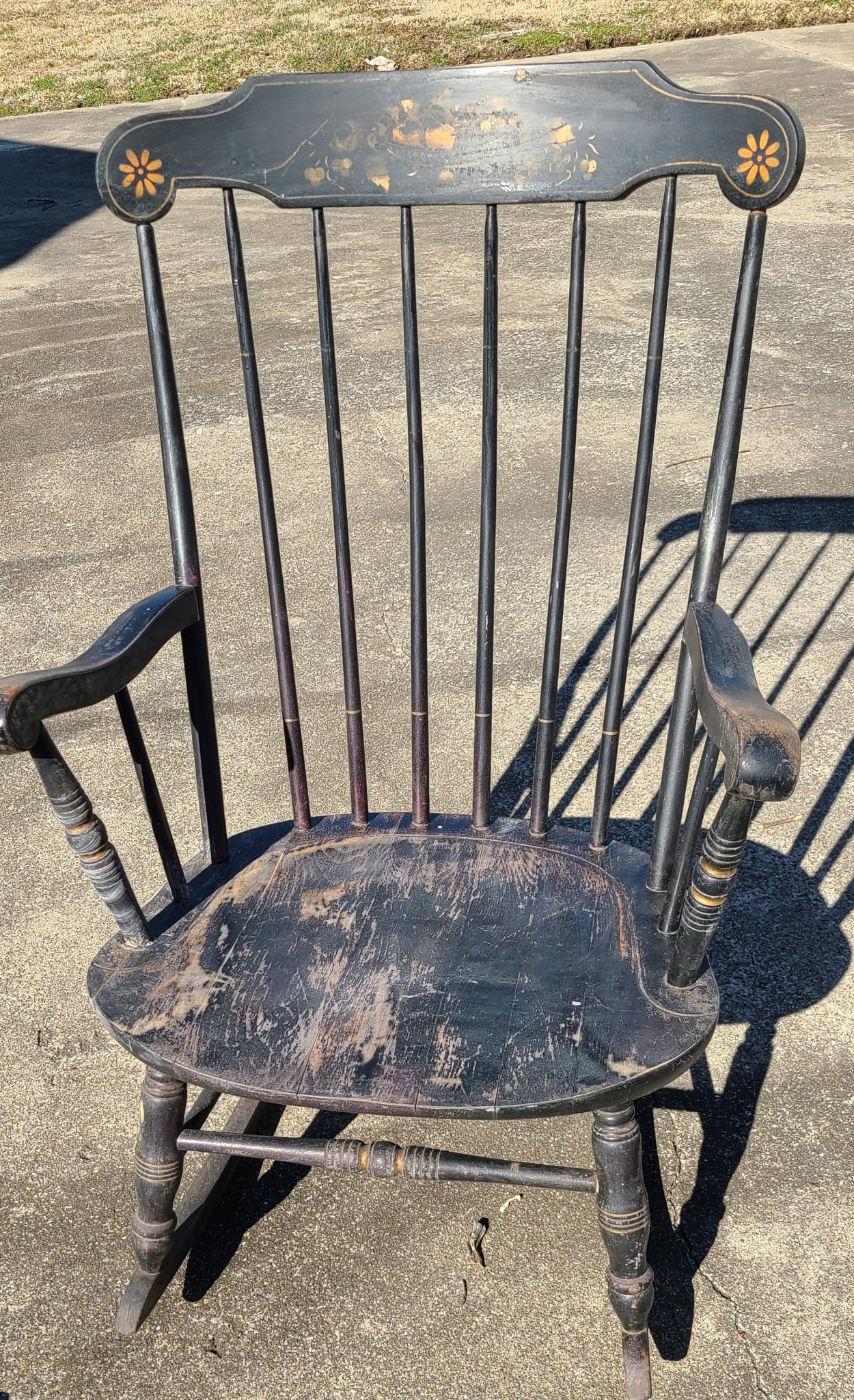 Wooden Rocking Chair Makeover Curb Find My Repurposed Life®