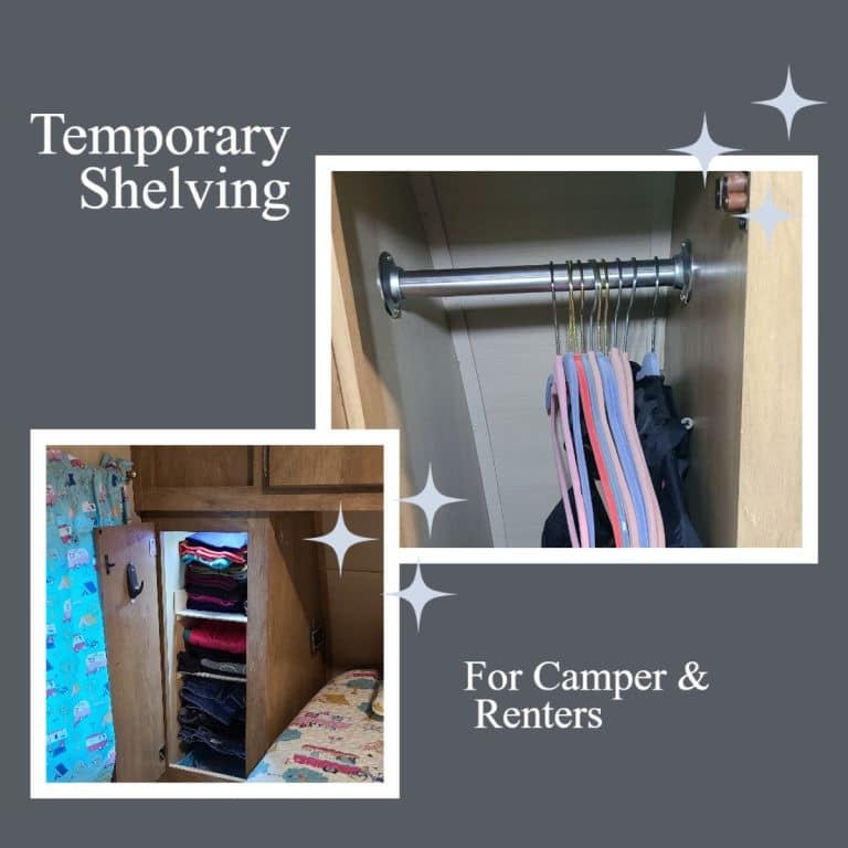 No Drill Closet Shelves | Renters | Campers