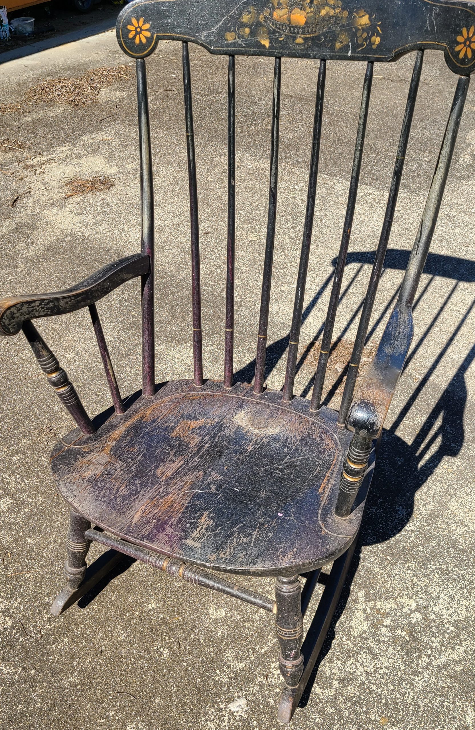 Wooden Rocking Chair Makeover - My Repurposed Life® Rescue Re-imagine