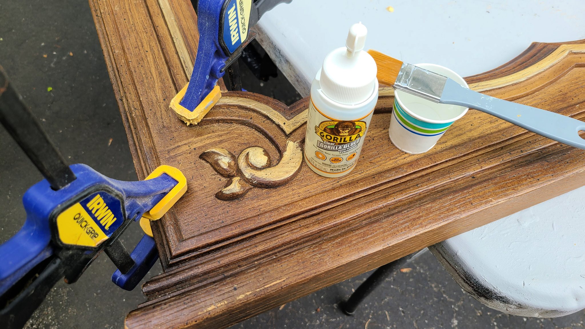 Repair Fake Wood Dresser Mirror My Repurposed Life®