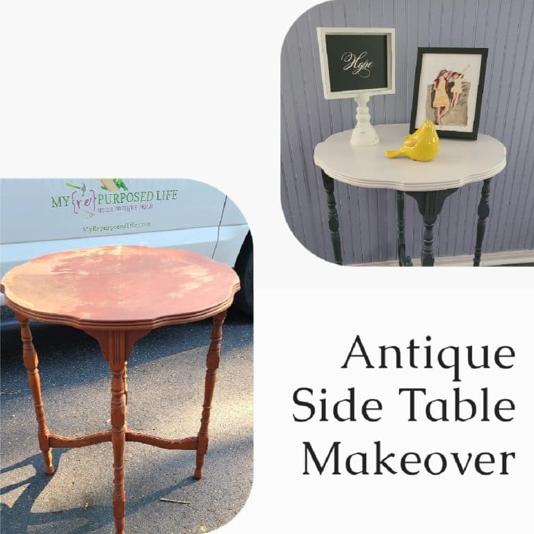 Antique Side Table Makeover