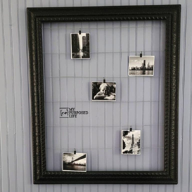 Photo Display | Repurposed Frame