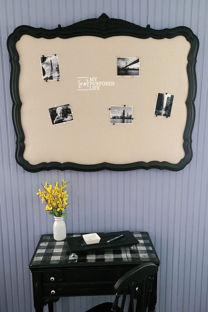 Plastic Mirror Bulletin Board My Repurposed Life® Rescue Reimagine