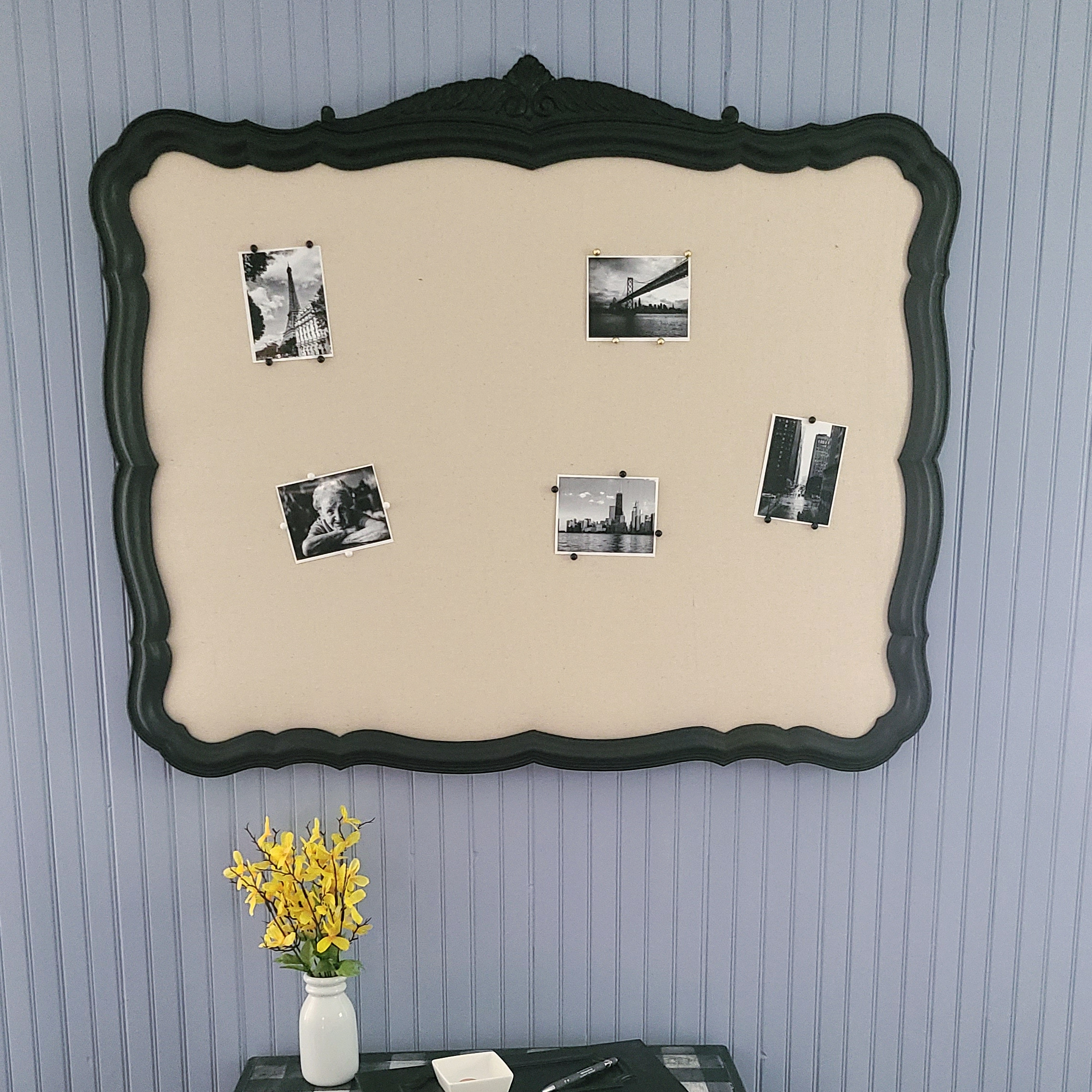 Plastic Mirror Bulletin Board My Repurposed Life® Rescue Reimagine