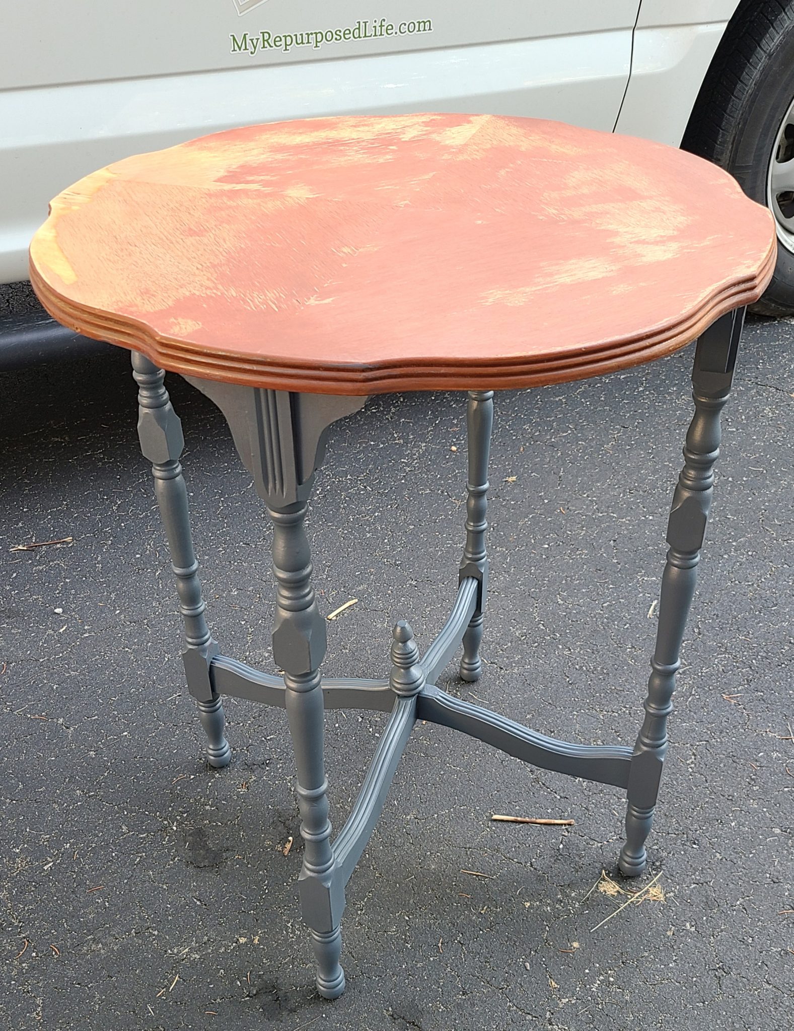 Antique Side Table Makeover My Repurposed Life®