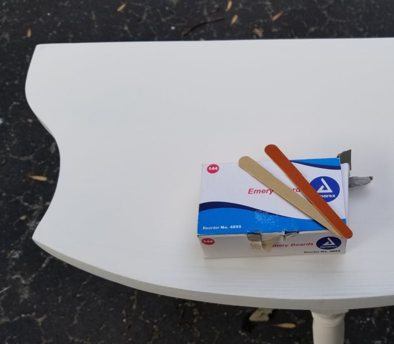distress with emery boards