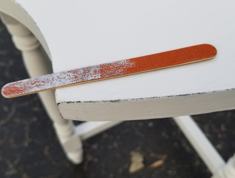 distressing with emery boards