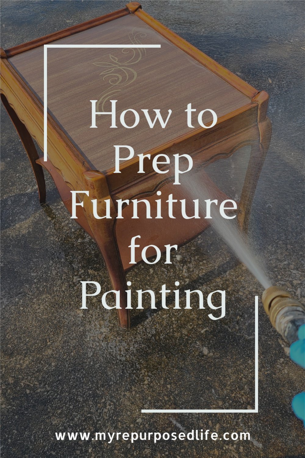 How to prep furniture for painting. Whether you're flipping furniture for a biz, or just updating Grandma's old table, don't skip this step. #MyRepurposedLife #repurposed #furniture #painting #makeover #nicotine via @repurposedlife