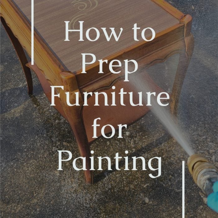 how to prep furniture for painting