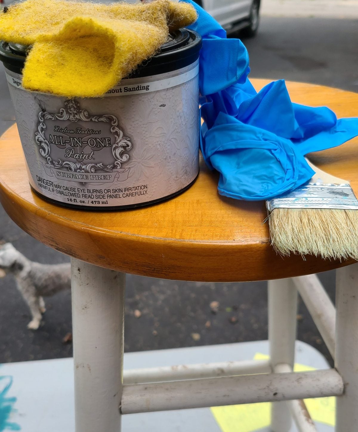 how to clean old furniture before painting