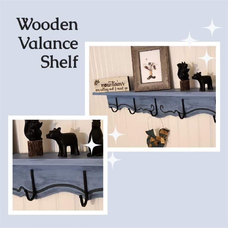 Reclaimed Wood Valance Shelf