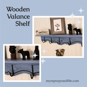 Reclaimed Wood Valance Shelf