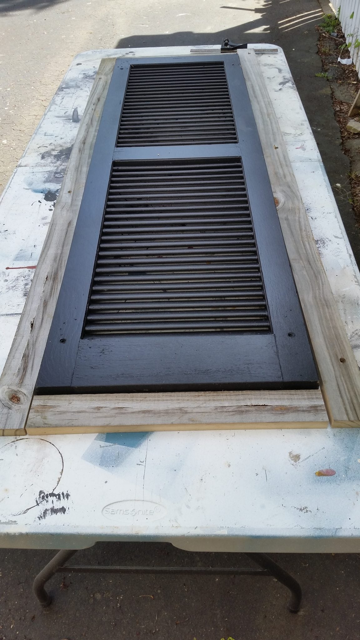 Rustic Shutter from Reclaimed Fencing My Repurposed Life®